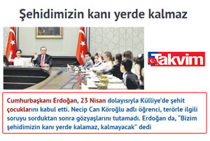 Cumhurbaşkanı Erdoğan: “Şehidimizin Kanı Yerde Kalmaz”
